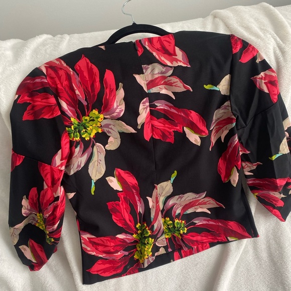 FLORAL BLOUSE - Picture 2 of 6